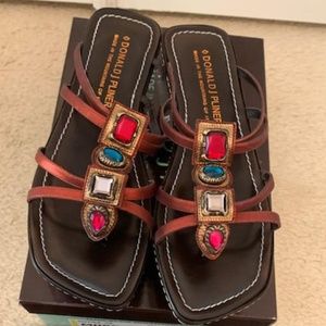Donald J. Pliner "Tang" Jeweled Sandal 8.5